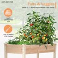 thumbnail image 2 of CL.HPAHKL Raised Garden Bed with Legs， Wooden Planter Raised Beds 49x24x30in, Elevated Wood Planter Box Stand for Backyard, Patio, Balcony, 2 of 7