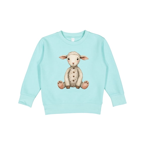 Inktastic Vintage Knitted Plush Lamb Toddler Sweatshirt