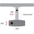 thumbnail image 3 of FANZC-AMER Support de Projecteur - Support de Plafond Universel LCD Inclinaison DLP Pivotant à 360° 30lbs (Blanc), 3 of 4