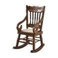 thumbnail image 4 of Antique Styles Wooden Rocking Chair Miniature Furniture Model Armchair With Realistic Detailing for 1/12 Scale Dollhouses, 4 of 9
