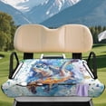 thumbnail image 3 of Yuyamidu Watercolor Sea Turtle Golf Cart Seat Covers with 4 Front Pockets Golf Cart Seat Towel Blanket for 2-Person Seats Club Car Seats Cushion Cover, 3 of 6