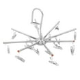 thumbnail image 4 of WHAMVOX  Clothes Hanger Clip Drying Rack Laundry Clothing Hangers Coat Hanging Silver, 4 of 8