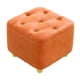 thumbnail image 2 of Reposapiés Asiento acolchado Muebles Asiento para niños Otomana Taburete de ocio Taburete otomano para naranja, 2 of 9