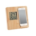 thumbnail image 2 of MidOcean Horloge de Bureau Numérique en Bambou, 2 of 4