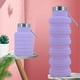 thumbnail image 4 of Taza Para Beber Botella deportiva plegable a prueba de fugas para niños de 500 ml de silicona para exteriores (lavanda) Tmvgtek Para Estrenar, 4 of 9