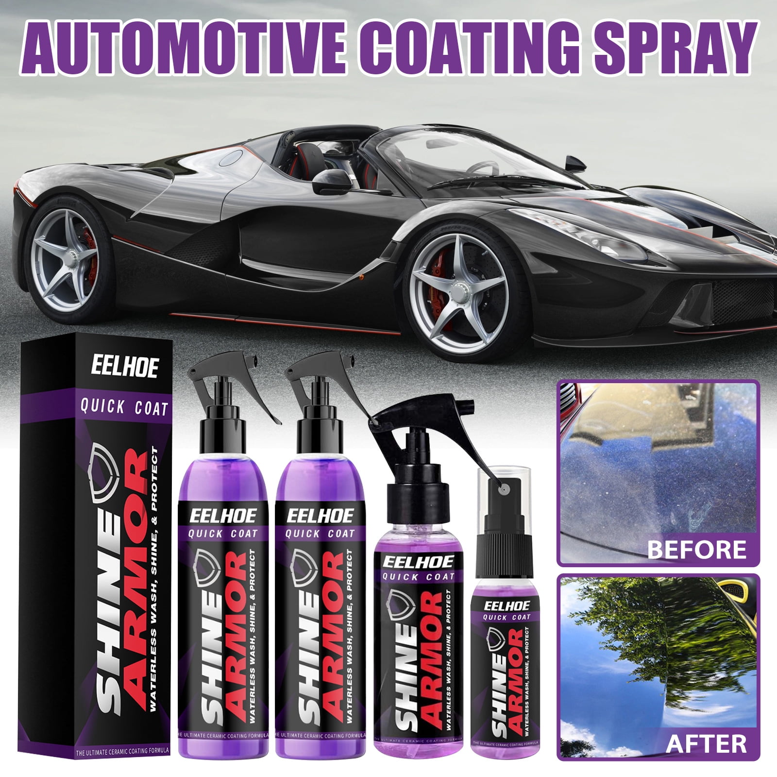 Ceramic Car Shine Spray Product  Auto Shine & Shield 2.0 Glidecoat