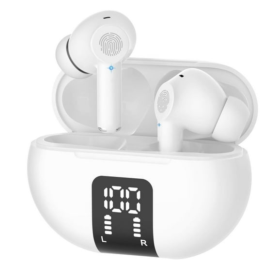the Deal Wireless Earbuds Bluetooth 5.3 in Ear Buds Light-Weight Headphones,Deep Bass Sound,Built-in Mics Headset,Clear Calls Earphones for Sports Workout