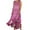 Hot Pink, variant on Sevevn Women's Fashionable Sleeveless And Linen Round Neck Printed Long Dress Hot Pink L Gift for Adults
