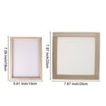 thumbnail image 4 of 2 Pieces Paper Making Wooden Paper Making Mould Papermaking Screen Kits Mould Frame Rectangle Wooden Paper Making Screen Tools for DIY Paper Craft Flower Handcraft(5 x 7 Inches, 7.8 x 7.8 Inches), 4 of 8