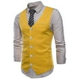 thumbnail image 2 of Men's plain single-breasted vest, 2 of 4