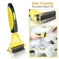 thumbnail image 4 of Cepillo para perros y gatos, peine profesional para desenredar perros y cepillo para perros de pelo largo, rastrillo de aseo para perros y gatos que reduce eficazmente la pérdida de cabello hasta en un 90% ER, 4 of 5