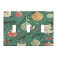thumbnail image 5 of WOBOGO Cute Illustration Of Christmas Cat Ornaments 2-hole Switch Plates PC Flame Retardant Plastic Material Glossy Finish Smooth Touch 4.56x4.48x0.27in, 5 of 8