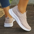 thumbnail image 2 of CIENVNSTG Women'S Walking Shoes Slip On Athletic Running Sneakers Knit Mesh Comfortable Work Shoe Casual Breathable Lightweight Non Slip Sock Shoes Pink 40, 2 of 5