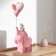 thumbnail image 2 of GROWTH TANK Statue d'Éléphant, Collection d'Affichage Polyvalente Sculpture Décorative en Résine Rose, 2 of 9