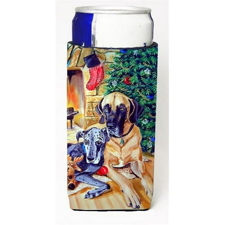 

Fawn And Blue Great Dane Waiting On Christmas Michelob Ultra bottle sleeves For Slim Cans - 12 oz.