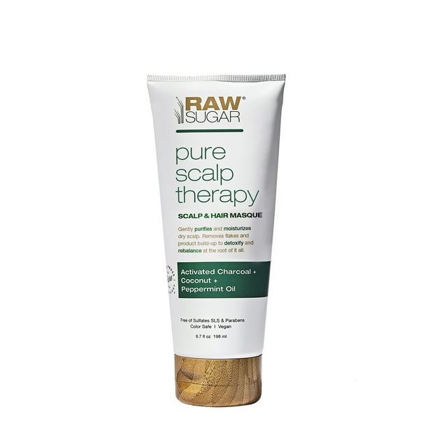 Raw Sugar Pure Scalp Therapy Moisturizing Hair Mask, Activated Charcoal