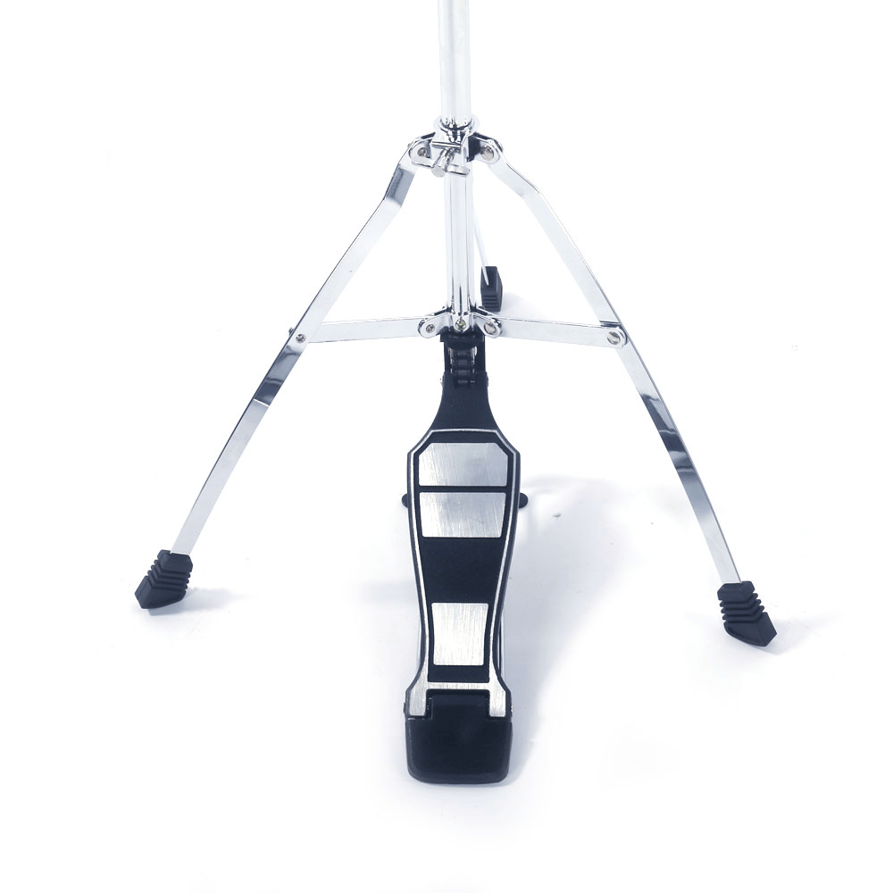 Tcbosik 25.6"-43.4" Height Adjustable Cymbal Stand Hi-Hat Stand with Pedal for Drum Kit, Silver & Black