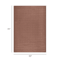 thumbnail image 4 of Mainstays Windowpane Oversized Couch Throw Blanket, Warm Brownie, 50 x 72 in, 4 of 5
