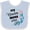 Blue and White, variant on Inktastic My Nana Loves Me Granddaughter Girls Baby Bib