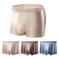 thumbnail image 2 of Calzoncillos tipo bóxer para hombre, elásticos, de cintura media, transpirables, ajustados, de color puro, diseño en U convexo, de tela suave, para uso diario., 2 of 8