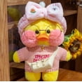 thumbnail image 1 of 30cm Cafe Duck Plush Toy Cute Duck Stuffed Doll Cartoon Animal Dolls Kids Toys Birthday Gifts For Childrenwhite duck12 He Qiyong unisex, 1 of 1