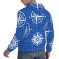 thumbnail image 6 of Lsque Compass Pattern Casual Men's Hoodie,Hooded Sweatshirt with Kangaroo Pocket,Pullover Hoodie-Medium, 6 of 7
