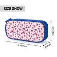 thumbnail image 3 of Uemuo Lilies Flowers Printed Pencil Pen Case, Portable Pencil Pouch with Zipper, Compact Stationery Bag Makeup Bag, Pencil Bag for Home Office, 3 of 9