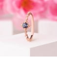 thumbnail image 4 of Vintage Alexandrite Engagement Ring: Color Change Stone Round-Cut Promise Ring, 4 of 4