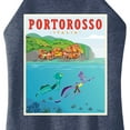 thumbnail image 3 of Luca - Portorosso Italy Postcard - Juniors High Neck Tank Top, 3 of 5