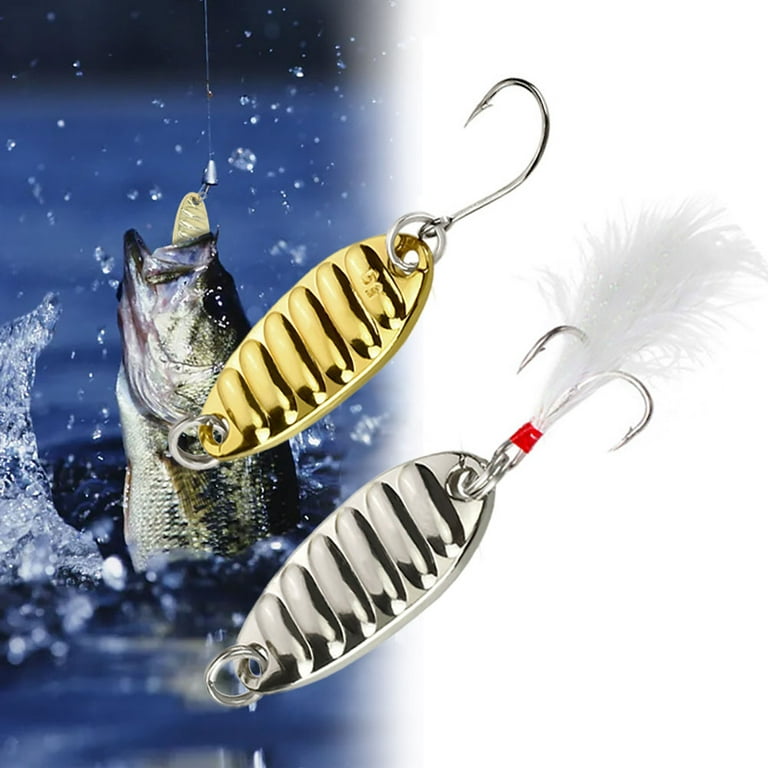 Metal Spoon Sequin Fishing Lures Long Casting Vib Artificial Crankbaits  Fishing Baits for Trout Perch Pike