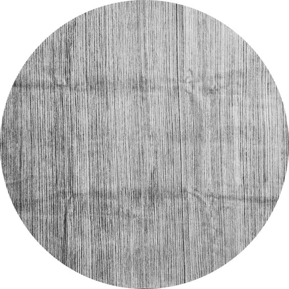 Ahgly Company Indoor Round Abstract Gray Contemporary Area Rugs, 7' Round