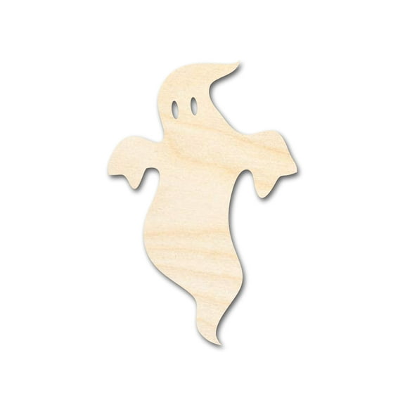 Unfinished Wood Ghost Shape - Craft - up to 46" 8" / 1/4"