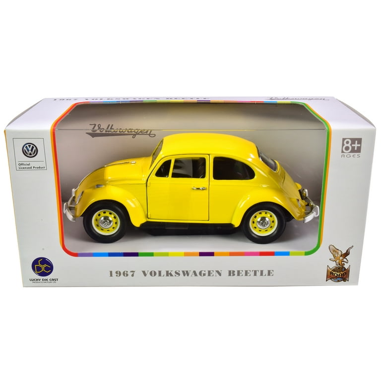 1967 Volkswagen Beetle Yellow 1/24 Diecast Model Car by Road