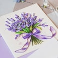 thumbnail image 4 of EverLove Unique Quilling Card - Lavender Bouquet Design | Handmade Greeting Card for Birthday, Anniversary, Christmas, Mother’s Day, Thank You, Friends & Loved Ones, 4 of 6
