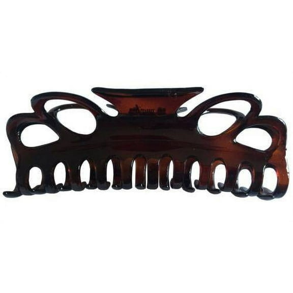 Parcelona French Double Loop Shell Extra Large Jaw Hair Claw Clip Clutcher