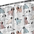 thumbnail image 3 of Cute Dogs Baby Shower Curtain 72"x72" ,Bathroom Decorative Shower Curtains Set with 12 Hooks,Modern Waterproof Washable Shower Curtain, 3 of 6