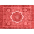 thumbnail image 1 of Ahgly Company Machine Washable Indoor Rectangle Abstract Red Modern Area Rugs, 8' x 10', 1 of 4