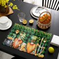thumbnail image 3 of St. Patrick's Day Placemats Set of 4, Lucky Shamrocks Harp Beer Farmhouse Plaid Placemats for Dining Table, Place Mats for Kitchen Tabletop, Waterproof Wipeable Dining Table Mats Set, 3 of 9