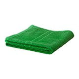 HIMLEÅN Bath towel, dark green/mélange, 28x55 - IKEA