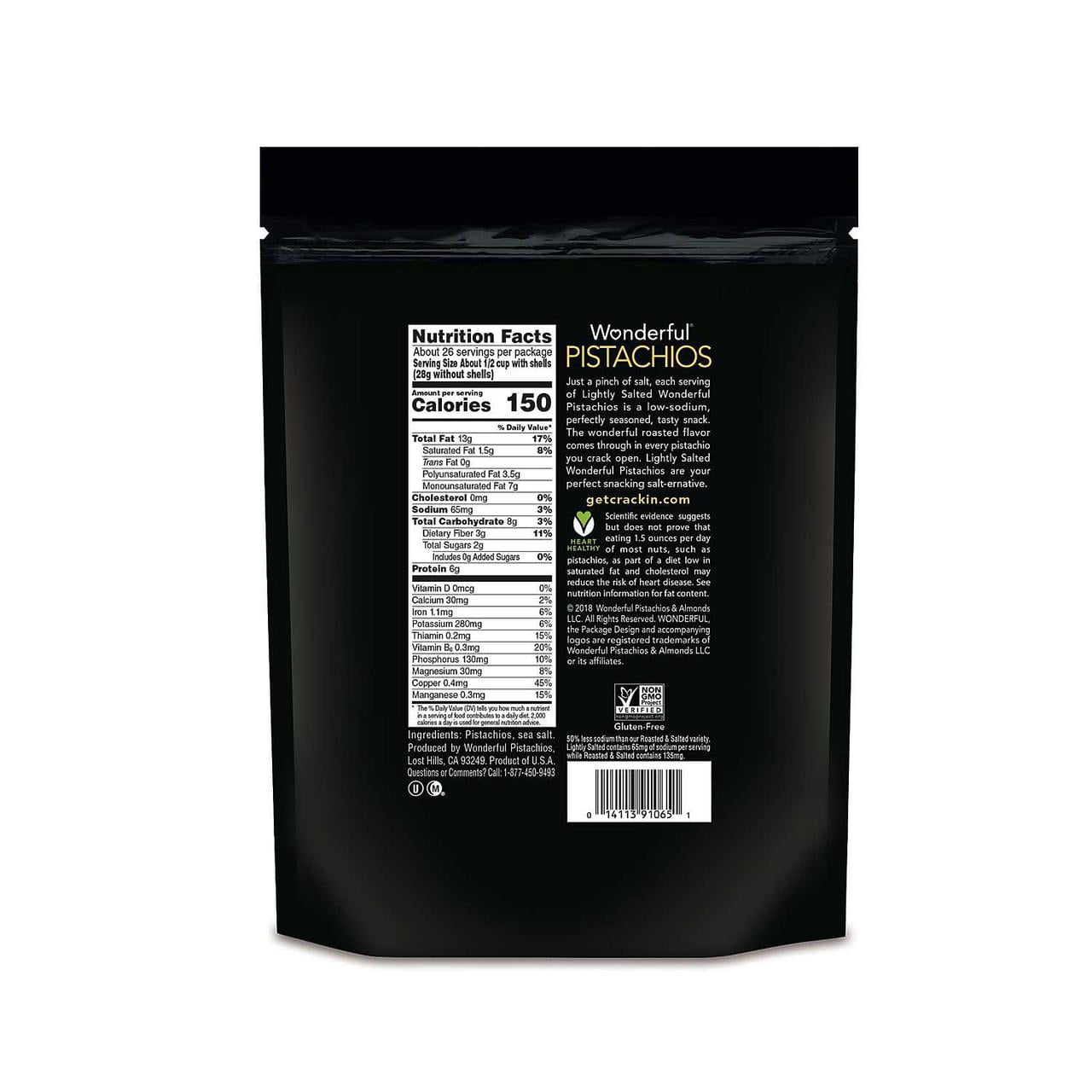 Wonderful Pistachios, Roasted Lightly Salted (48 oz.)
