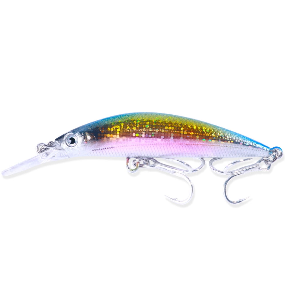 HENGJIA Fishing Lures, Jerkbait for Bass Fishing Minnow Lure Set, Fishing Plugs Hard Baits Long-Distance Casting Swimbaits for Trout Bass Perch Fishing,10pcs