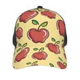thumbnail image 3 of Lsque Apple Printed Trucker Hat - Baseball Cap for Men Women - Breathable Mesh Side, Adjustable Fit - for Casual Wear, 3 of 7