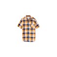 thumbnail image 1 of Aeropostale - Camisa con botones y bolsillo a cuadros para hombre, naranja, extragrande Aeropostale Botones al frente, 1 of 1