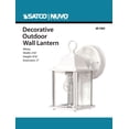 thumbnail image 2 of Nuvo Lighting - Cube-1 Light Outdoor Wall Lantern-4.38 Inches Wide by 8.63, 2 of 2