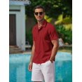 thumbnail image 2 of COOFANDY Men's Casual Button Down Shirts Short Sleeve Lightweight Summer Beach Wear, 2 of 5