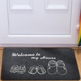 thumbnail image 3 of Area Rug Door Mats Exterior And Interior Door Mat, Absorbent Mat Black Gray, Easy-to-Clean Non-Slip Entrance Mat With Rubber Coating 40x60, 3 of 7