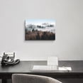 thumbnail image 3 of Misty Forest Canvas Wall Art: Foggy Mountain Landscape Picture Modern Pine Tree Photographic Prints Nature Smoky Scenery Painting Artwork for Bedroom, 3 of 6
