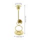 thumbnail image 2 of unbranded Soporte Para Vela De Hierro Dorado Para Centro De Con Estilo Rústico Y Ambiente, 2 of 7