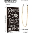 thumbnail image 2 of Coffee Bar Open Daily Cafe Decor Wood Hanging Plaque 5X10 Inch Coffee Signs Modern Bar Accessories Kitchen Home Pub Shop Coffee Station Farmhouse Decorative, 2 of 4