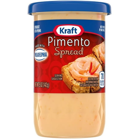 Pack of 2 Kraft Pimento Spread, 5.00 oz (Package May Vary)